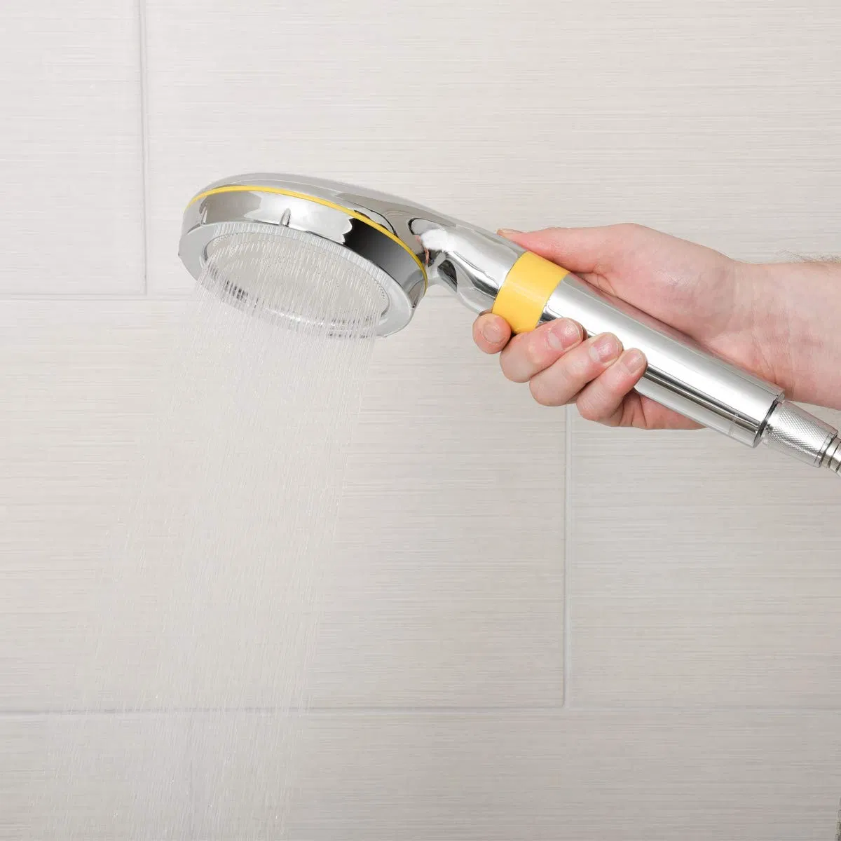 Bathroom Accessory 1 Function Shower Combo Filter Handshower Kit, Vitamin C Fragrance & Perfume, Water Purifying, with Stainless Steel Hose and Wall Bracket