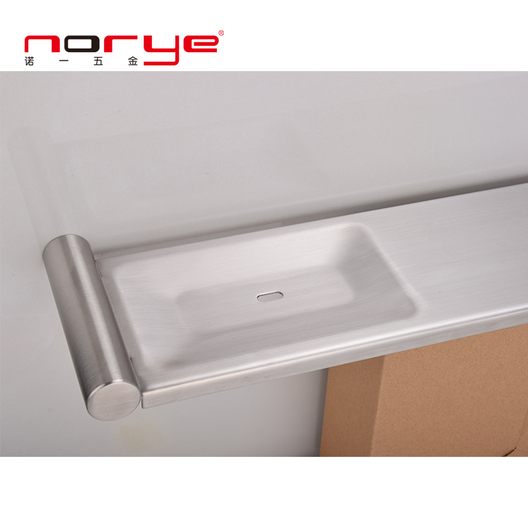 Мыльница круглая настенная из нержавеющей стали