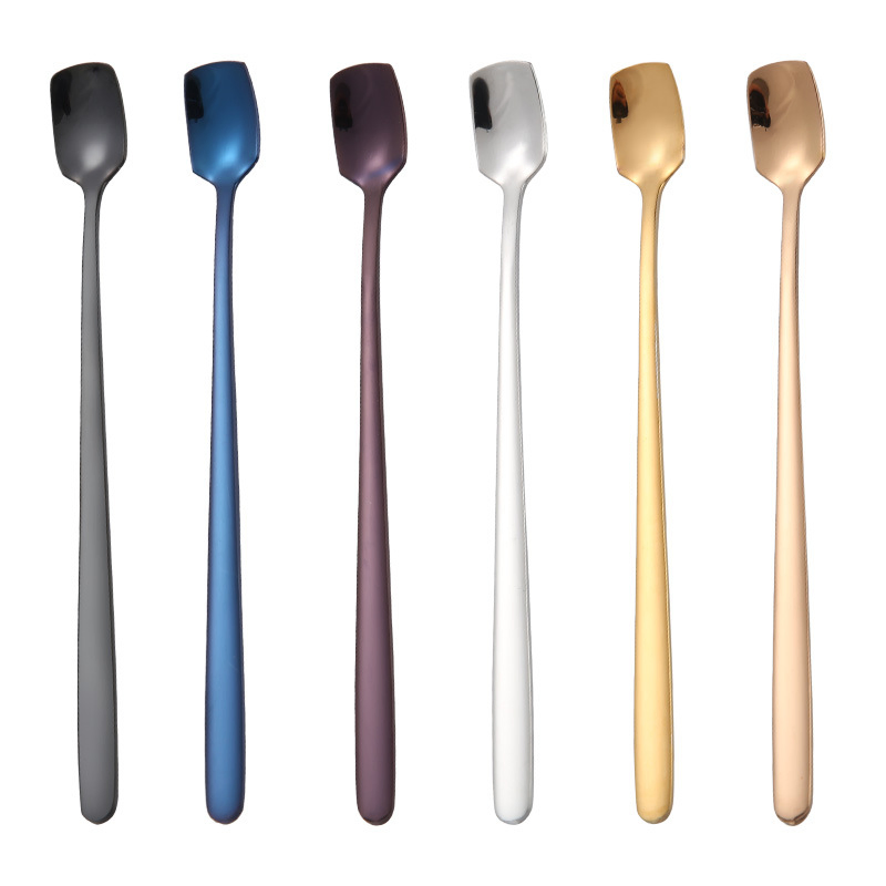 Special Offer Price Colorful Creative Stainless Steel Coffee Dessert Tea Spoon