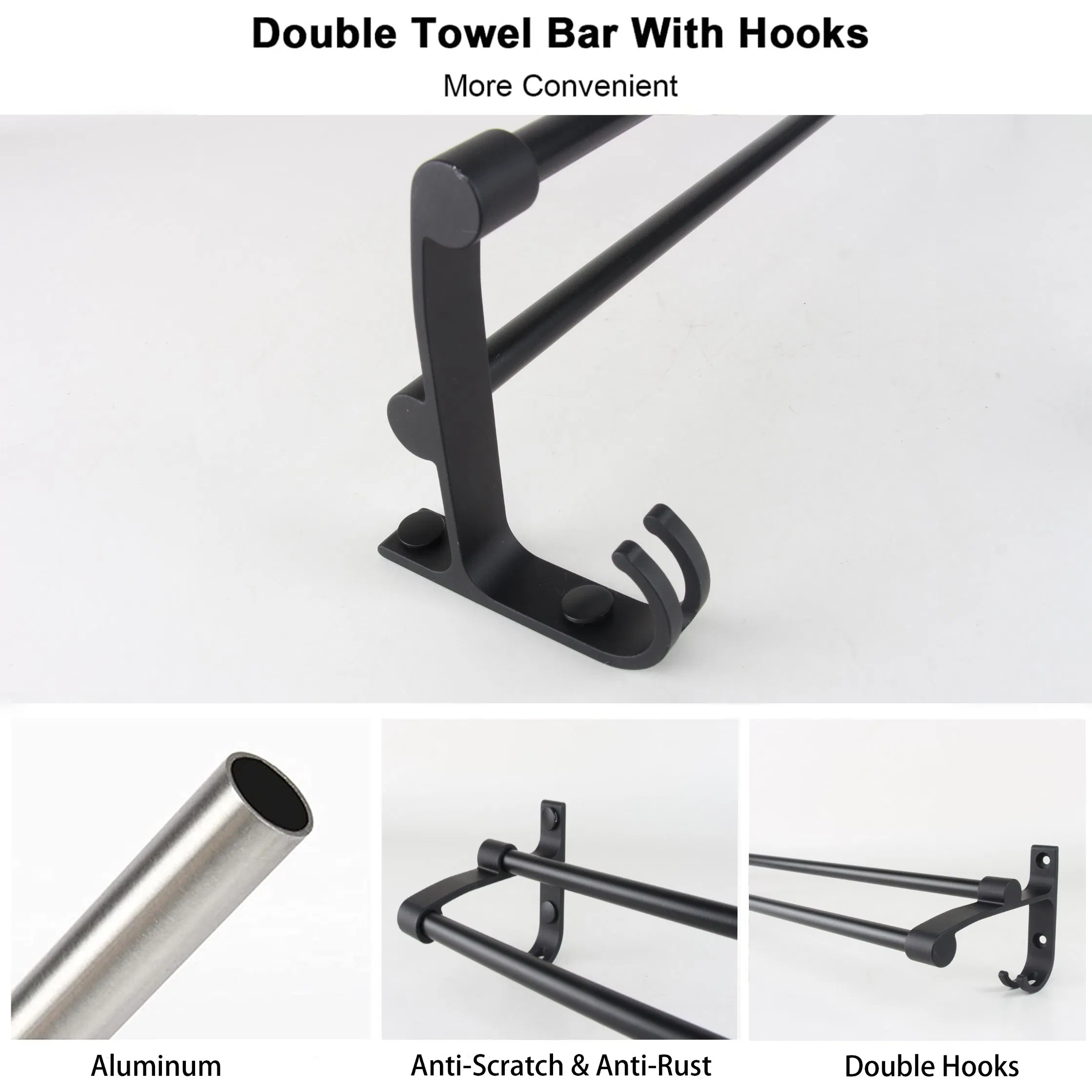 Bathroom Accessories Aluminum Towel Bar/Rack/Shelf/Holder