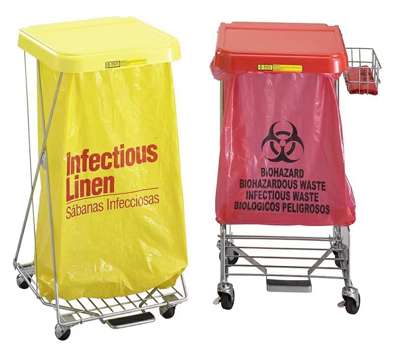 Biohazard Garbage Bag Custom Printing 35L/50L/100L/120L Heavy Duty Medical Waste Bag