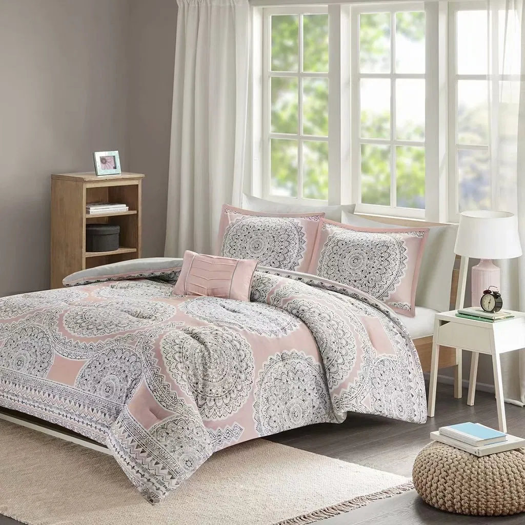 Customized Print Polyester Microfiber Bedding Comforter Sets Luxury Quilt Cover