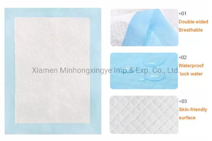 Custom High Quality Disposable Incontinence Pads Adult Underpad 60X90 Cm