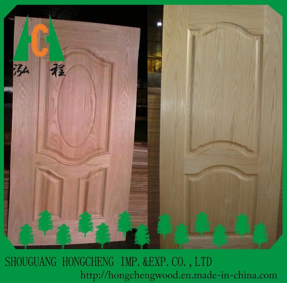 Morden Design Beech/Teak/Sapele/Oak Veneer Laminated HDF Door Skin