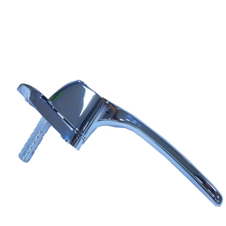 Polished Chrome Sliver Cranked Zinc Alloy Espag UPVC Window Handle