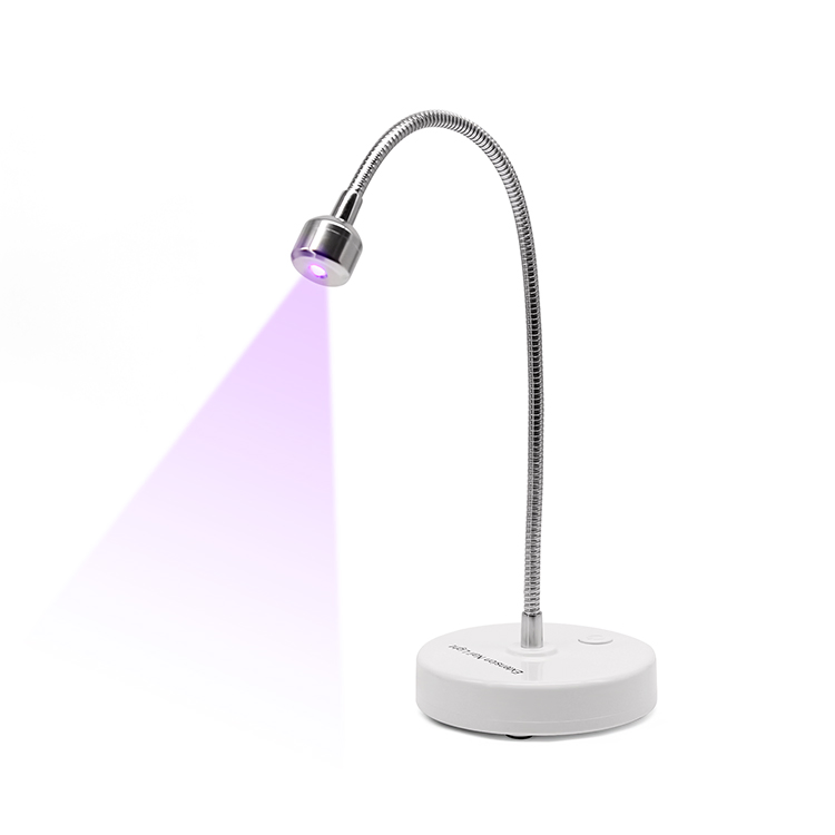 Rotatable Hose 3W UV LED Gel Nail Lamp Rechargeable Curing Nails Dryer