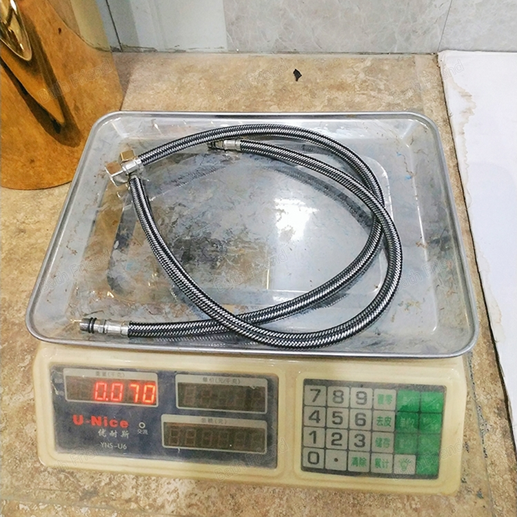Wholesale Modern Design SS304 Stainless Steel Hot Cold Water Faucet Braided Inlet Pipe