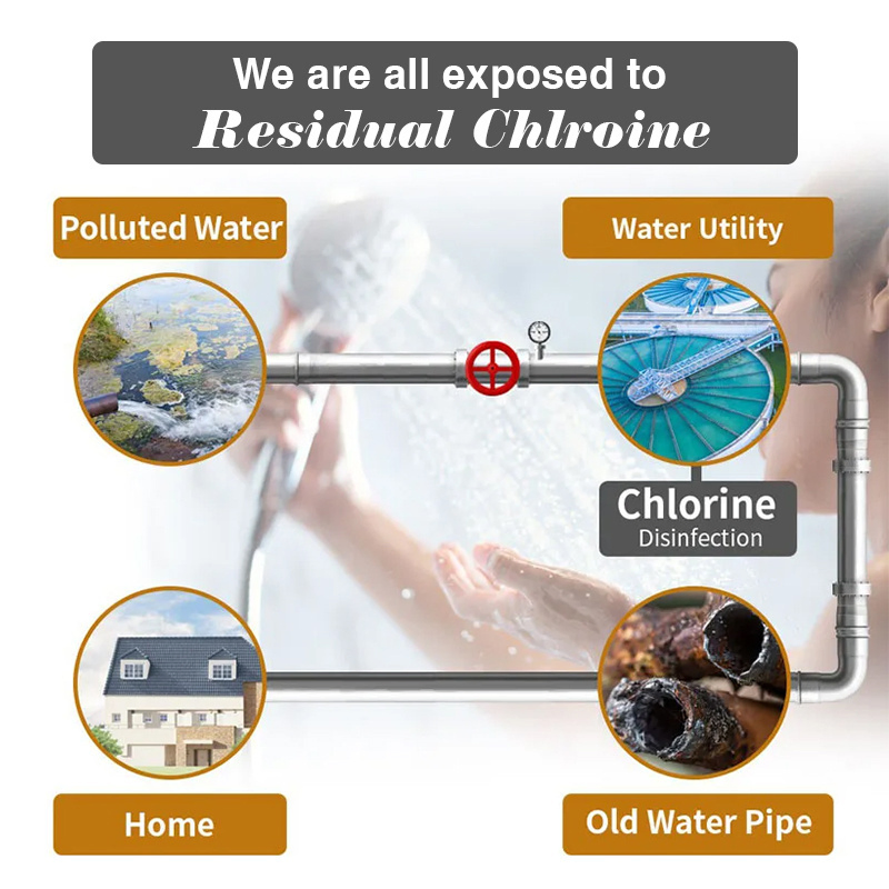 Customizable Logo 5 Scents Anti-Aging Vitamin C Fragrance Shower Head Filter Multiple Fragrance Aroma for Hard Water Removing Chlorine Shower Filter G