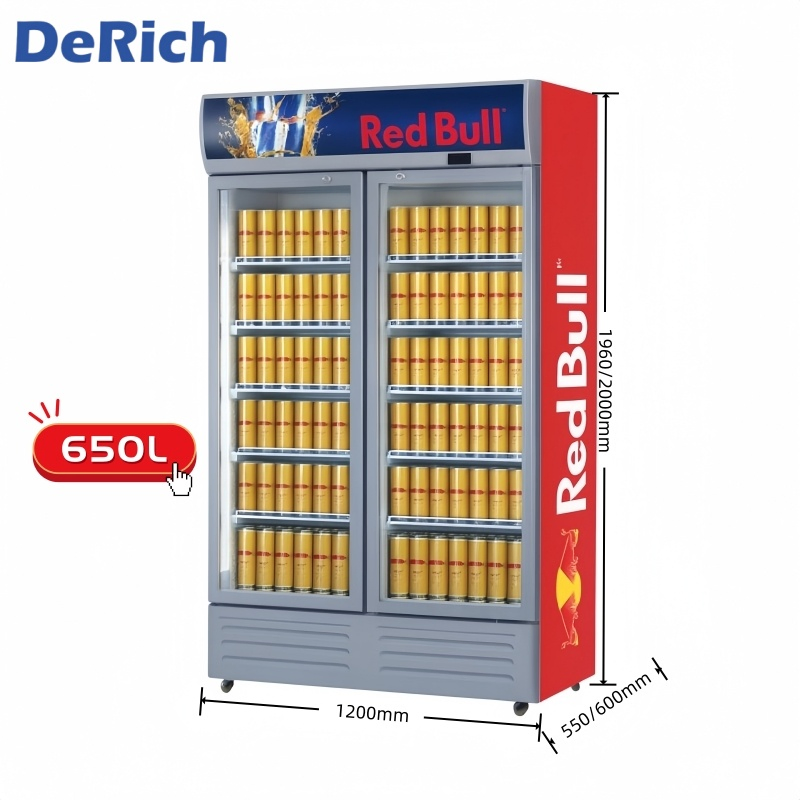 Холодильник для напитков Derich Supermarket с 2 стеклянными дверями