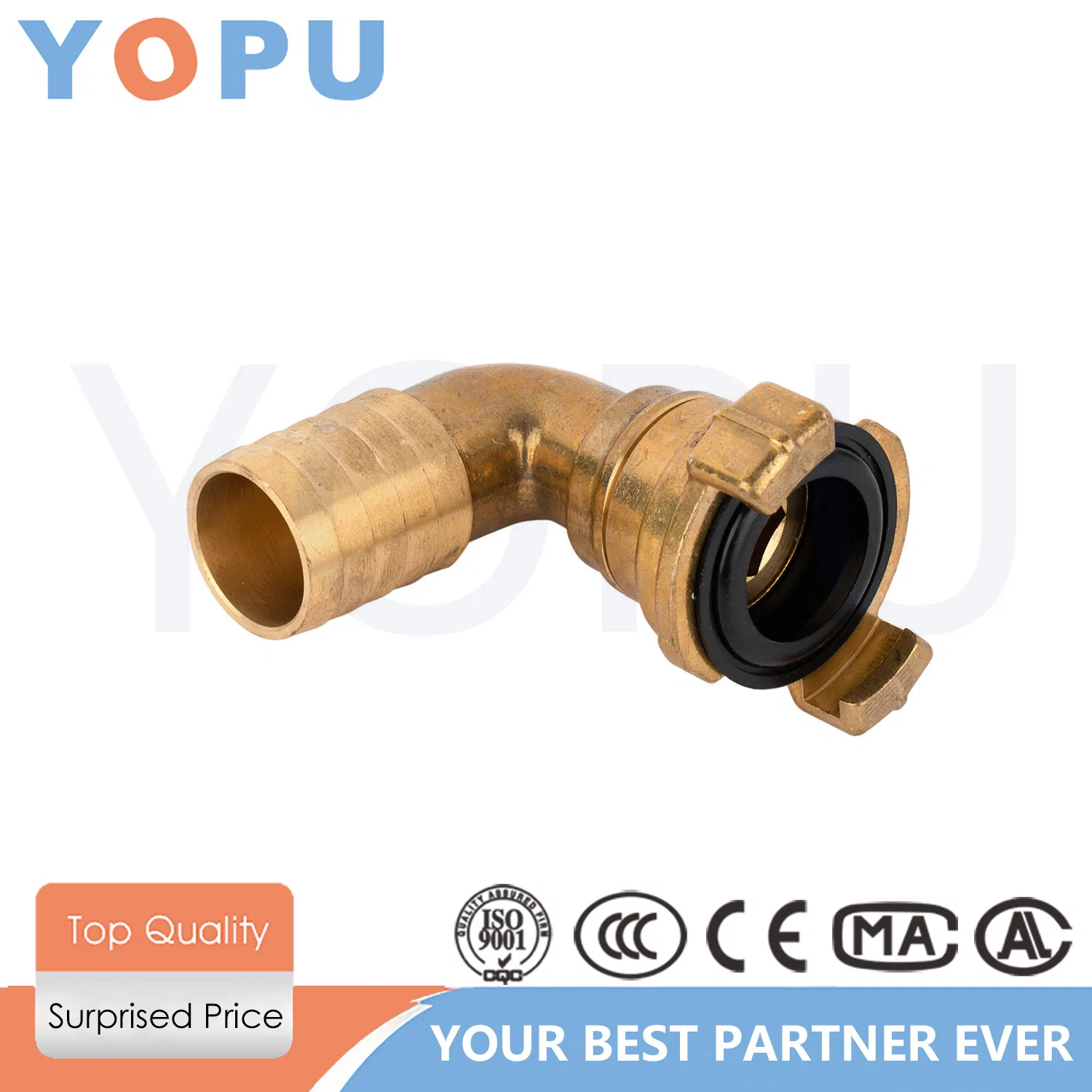 Industrial Brass Pipe Fittings NPT Female Swivel Coupling 1/2 Inch