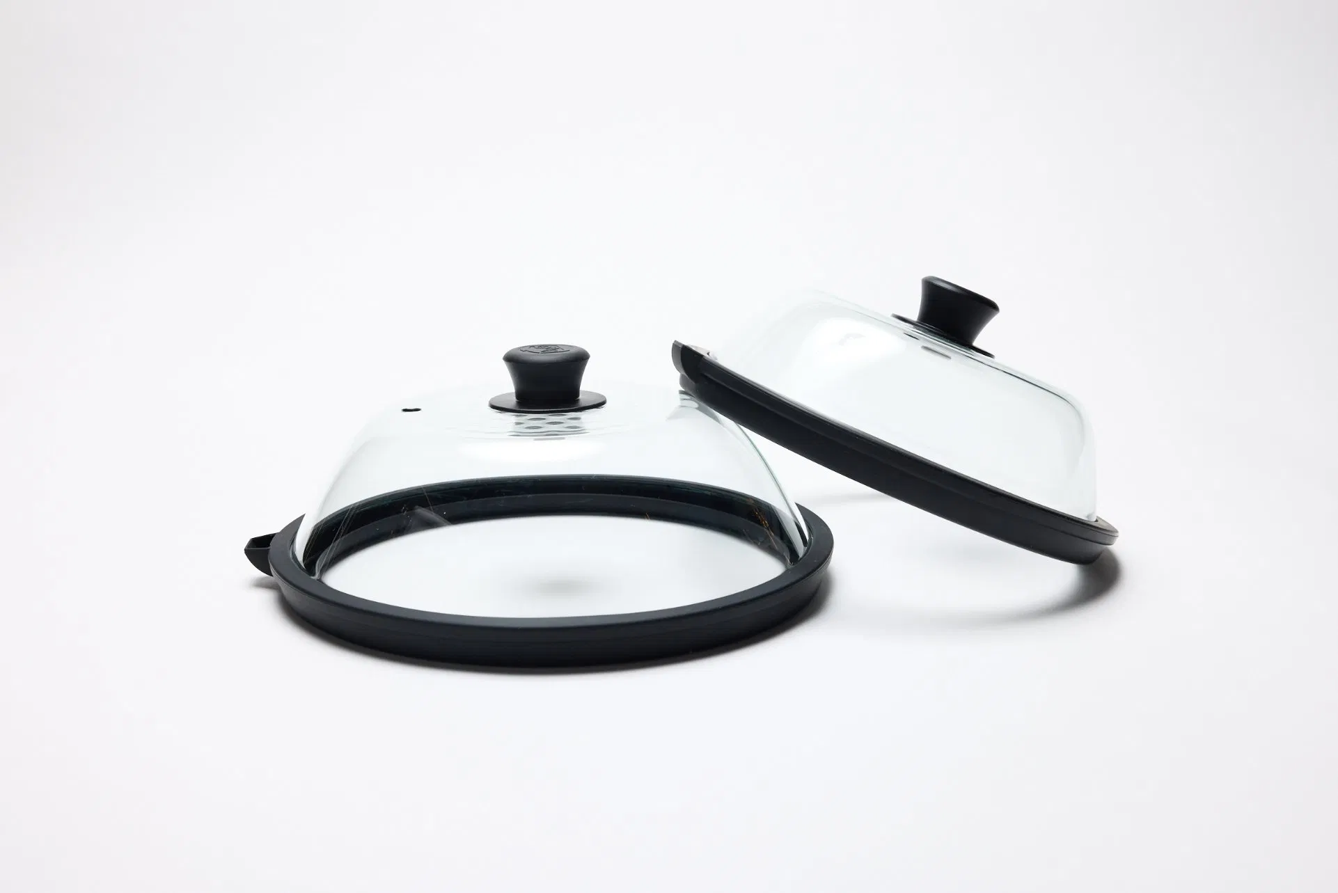 Durable Kitchenware Microwave Splatter Guard Emu-Hf with Tempered Glass Design