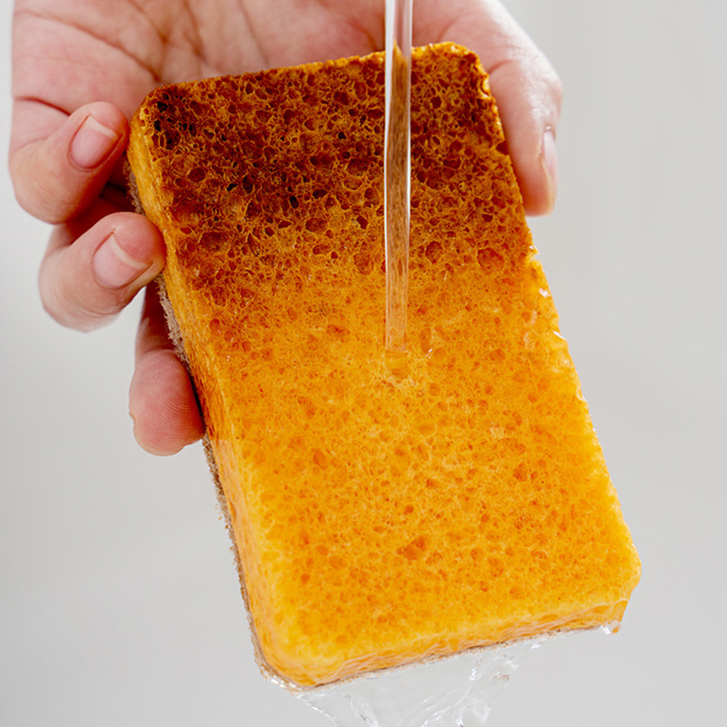 Esun Natural Cellulose Biodegradable Non-Scratch Kitchen Cleaning Sponge for Dishwashing