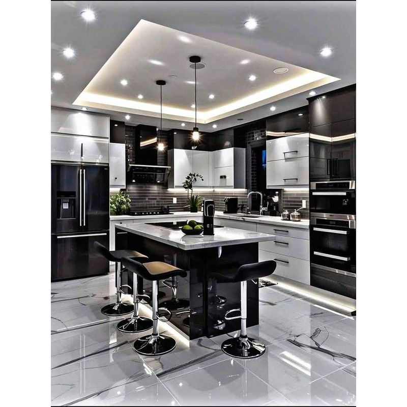 Long Lasting Plywood Exquisite Precision Prestigious Refinement Modern Tailor Production Kitchen Cabinet