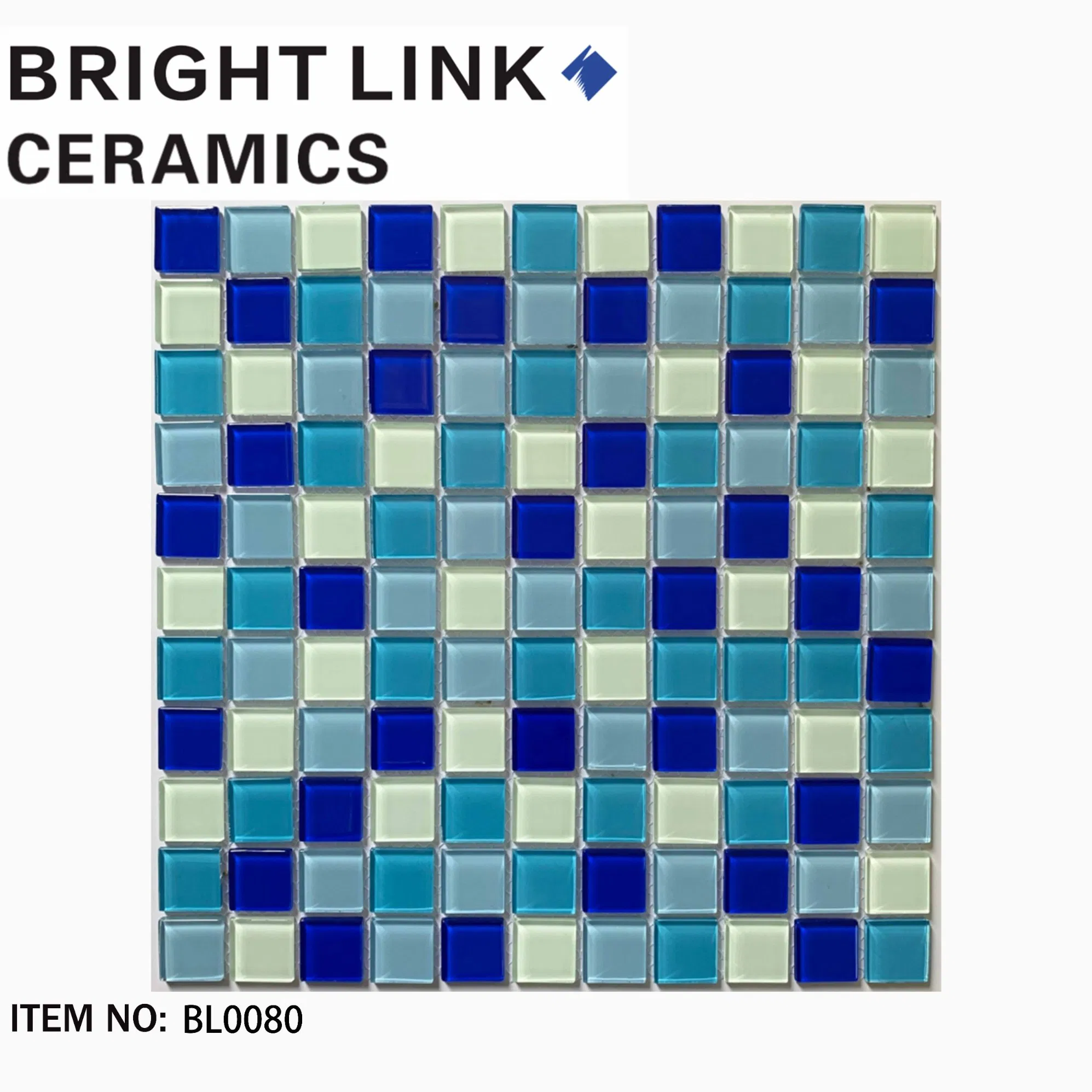 Стеклянная мозаика Blut Chips Blue для бассейна