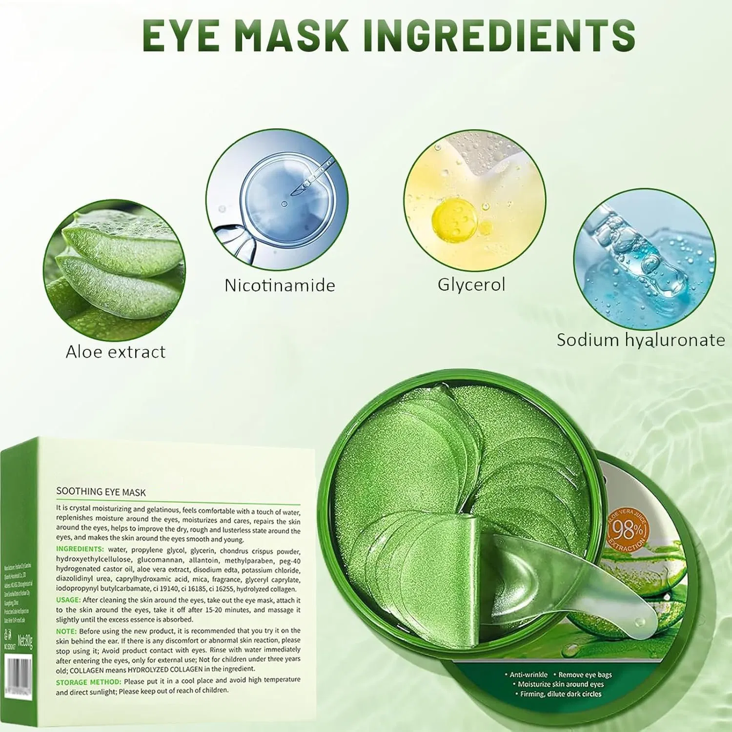 Fight Eye Aging Lift Firm & Smooth Deep Wrinkles Gently Eyemask