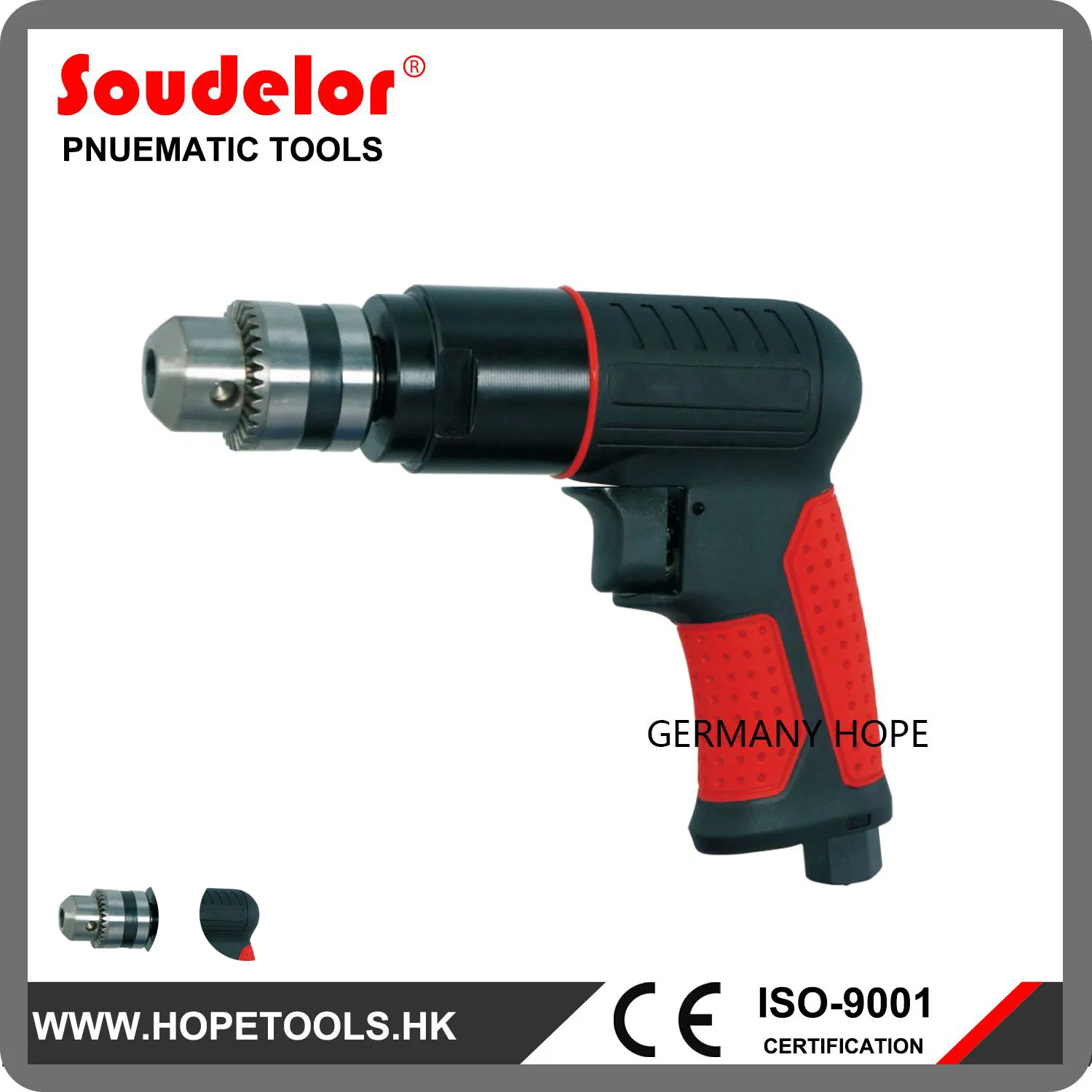 Пневматическая дрель 3/8" UI-6201 для авторемонта