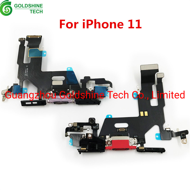 Шлейф зарядки для iPhone 11 с портом и микросхемой
