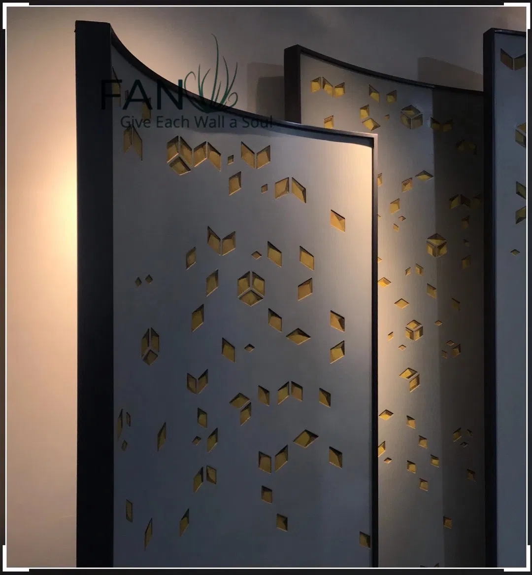 Zhenling Handmade 3D Diamond-Shaped Block Wall Panels for Interior House Wall Decoration