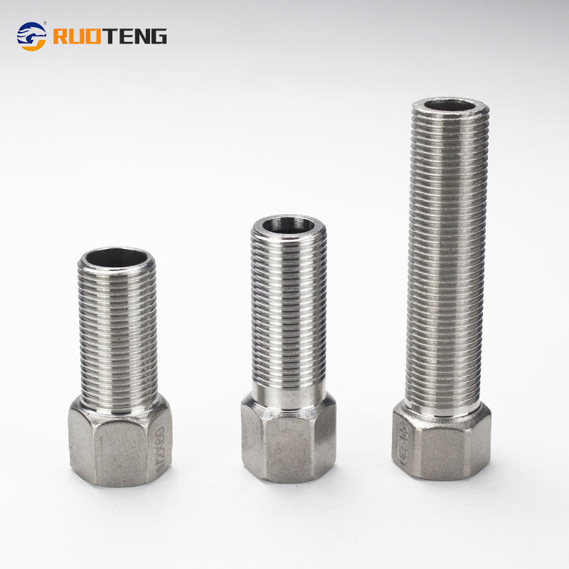 [Ruoteng] Stainless Steel Inner and Outer Joint Long Type Hex Reducer Nipple