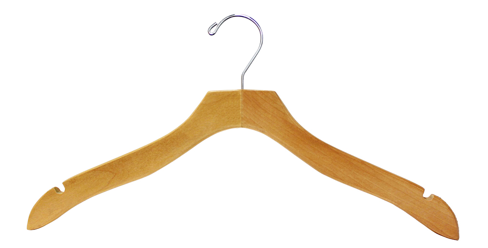 Solid Wooden Top and Bottom Clothes Hangers Made of High Quality Wood for Shirt Coat Suit Pants Trousers and Luxurious Garment Display