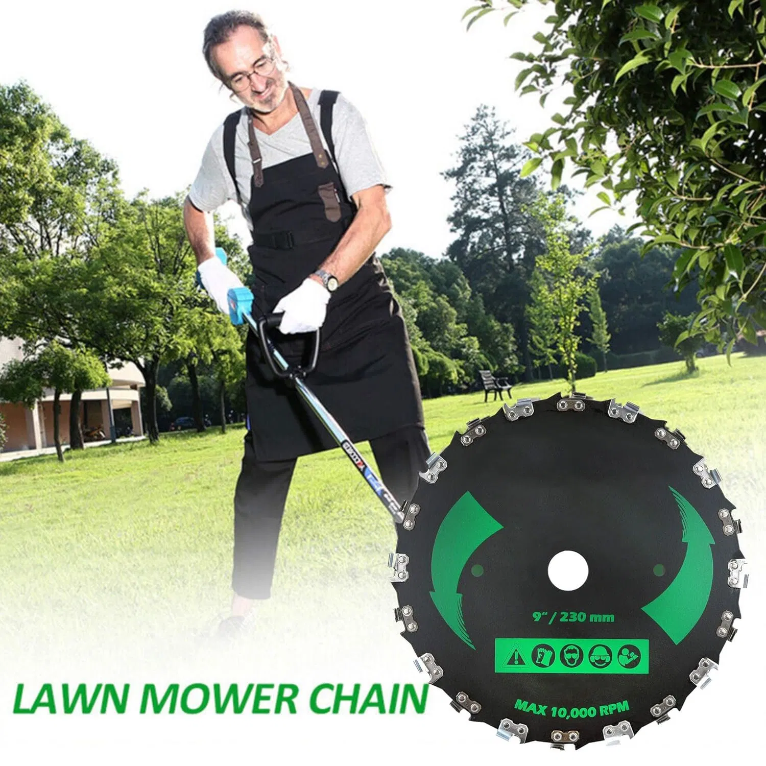 9" X 20t Chainsaw Tooth Brush Blades