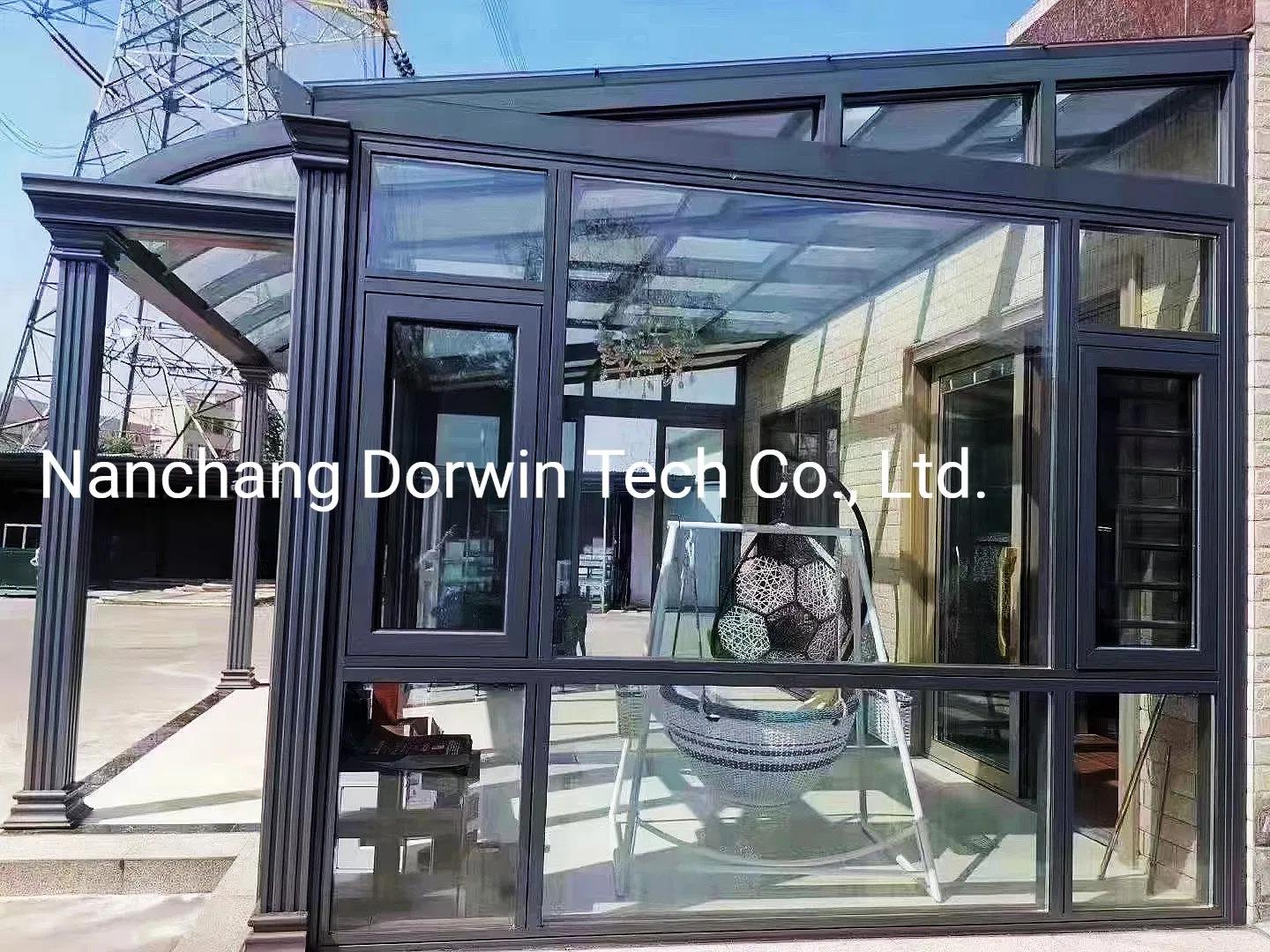 Dream Aluminum Structure Terrace Balcony Backyard Roof Deck Living Room Glass House