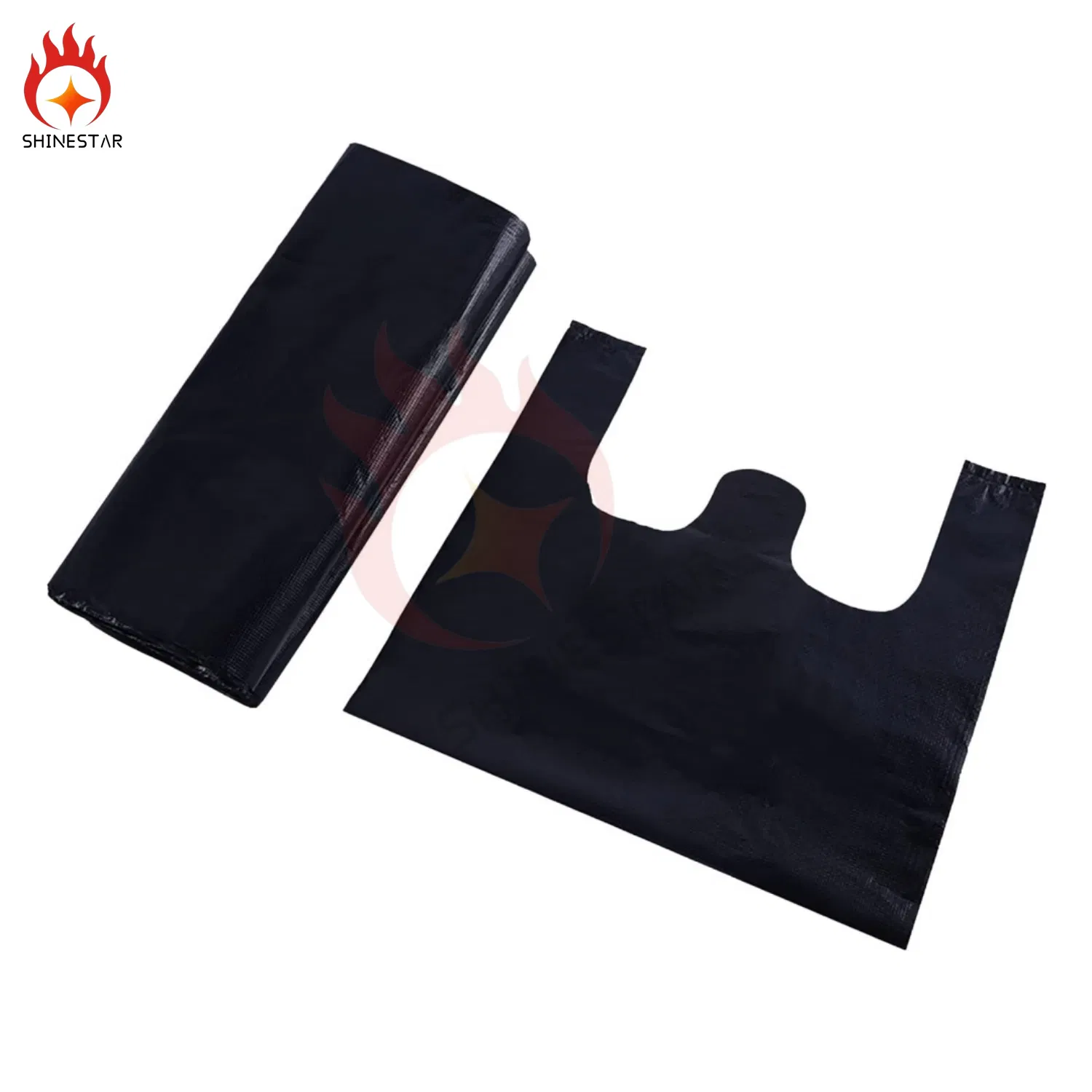 Biodegradable Shopping Water Biohazard Mailer Dog Poop Ziplock Trash Thick Kitchen Garbage and Black Trash Bag with Handles