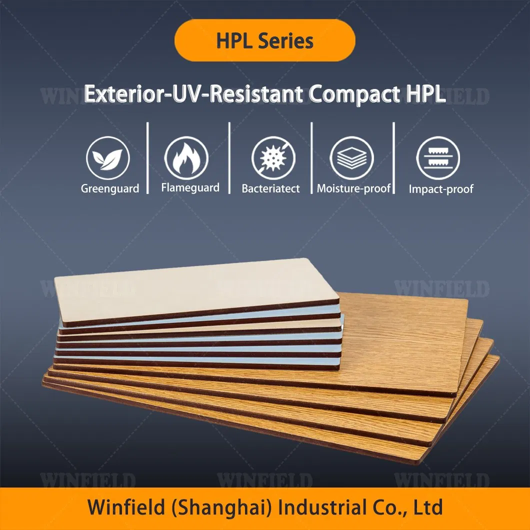 Exterior HPL Anti UV Wall Panel Laminate Sheet for Outdoor Wall Cladding