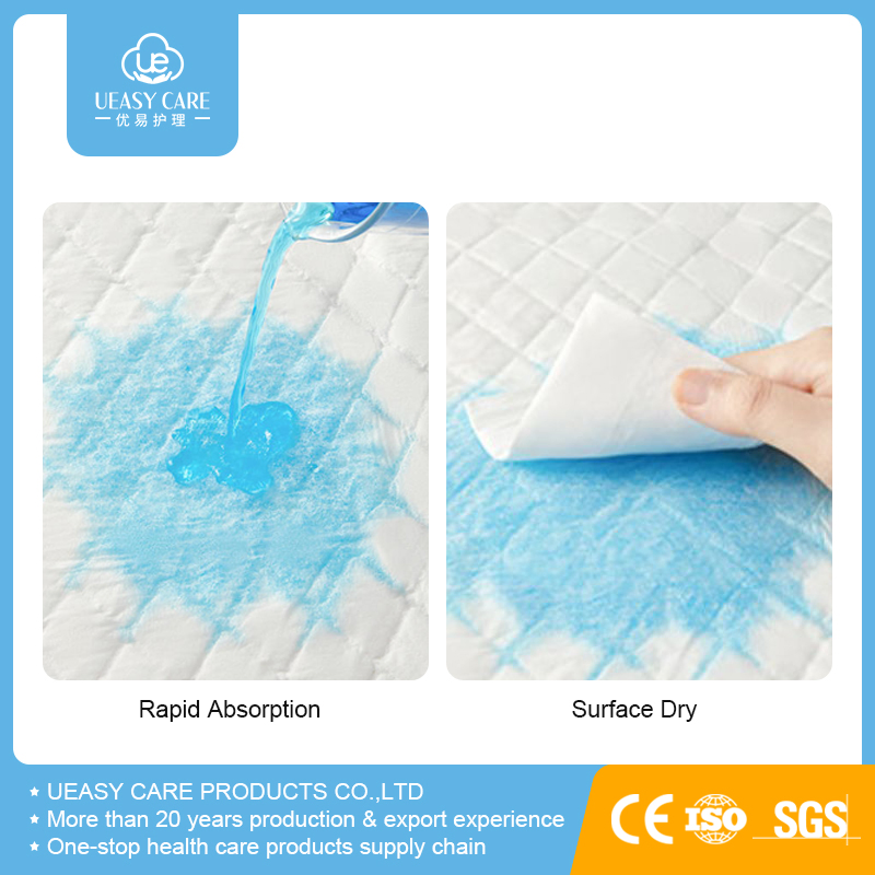 Factory Custom Puppy Training Mat with High Absorption Dog Pet PEE Mat Pet Changing Mat Disposable Absorbent Changing Mat Baby Underpad 60X45cm 60X60cm 60X90cm