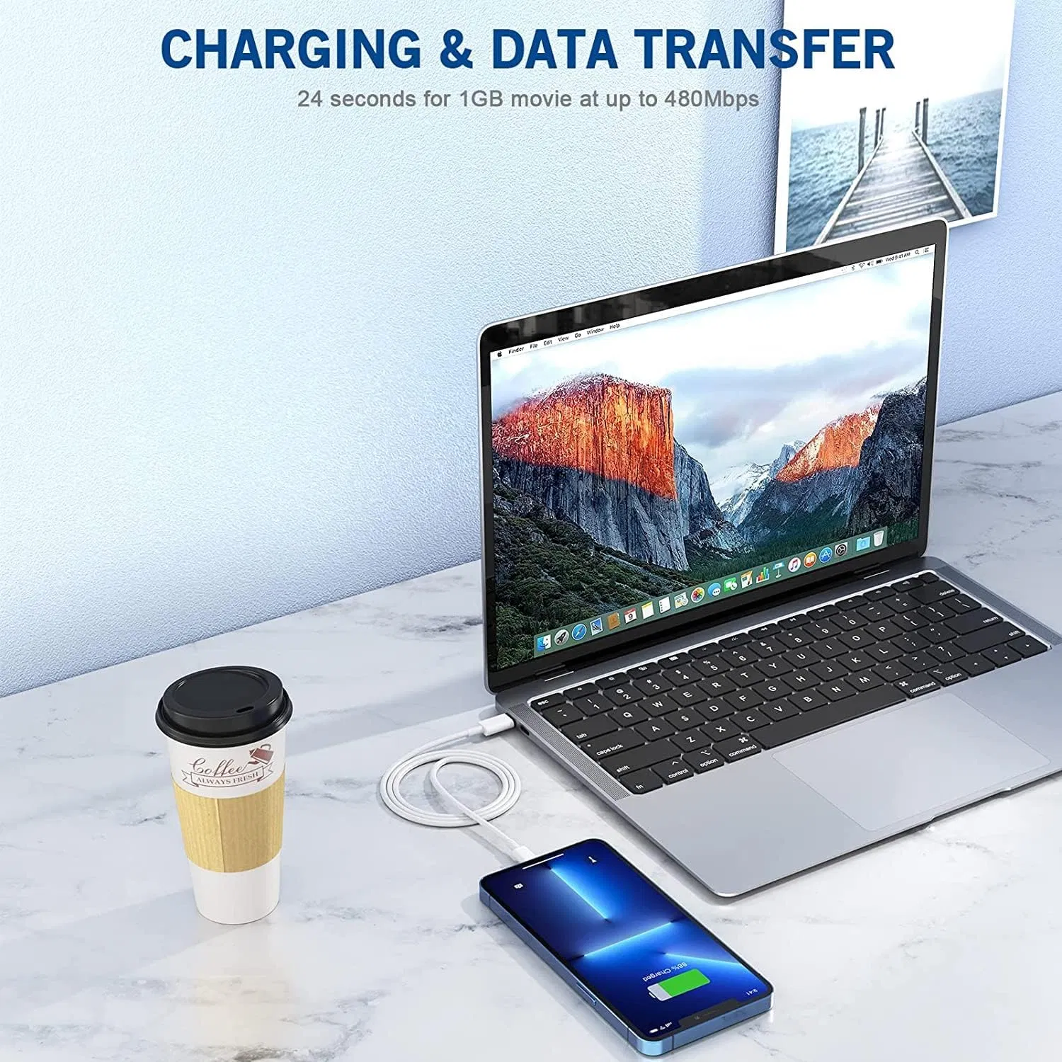 Двойное зарядное устройство 20W USB-C для Apple