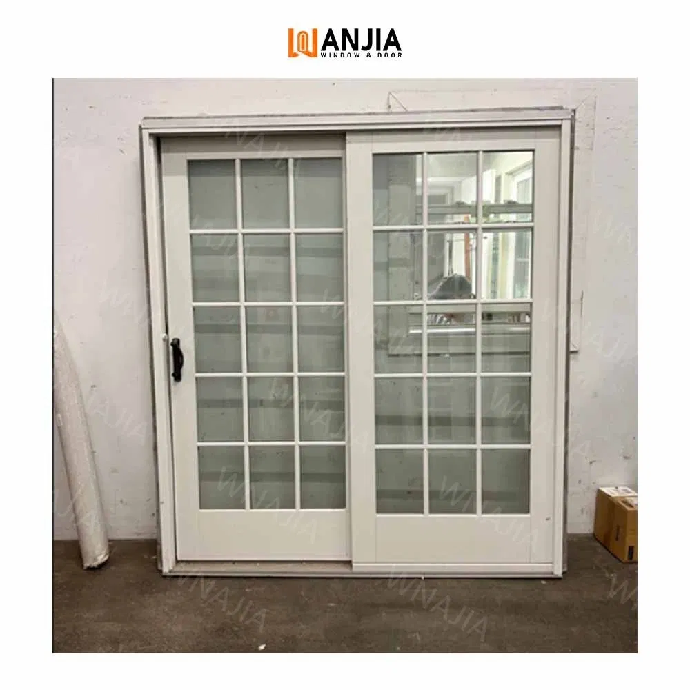 Wanjia Interior Glass Door Frameless Tempered Glass Patio PVC Sliding Doors