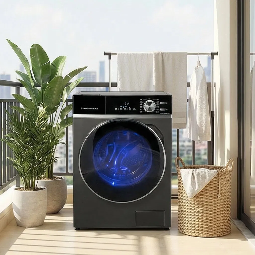 Daewoo 8kg Front Load Washer Dryer with Large Door