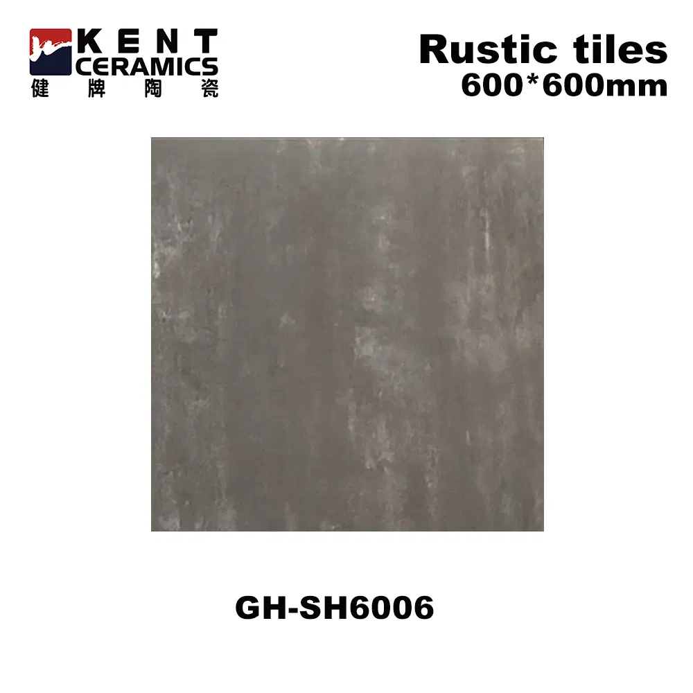 Серая плитка рустик с матовой поверхностью