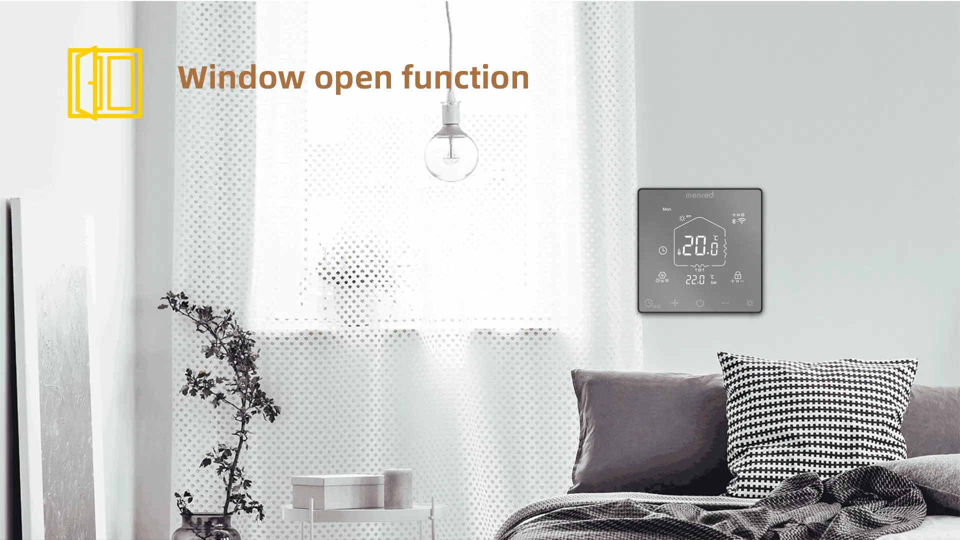 WiFi Room Thermostat Rt52 Tuya Thermostat Touch Screen LCD Display Smart Thermostat