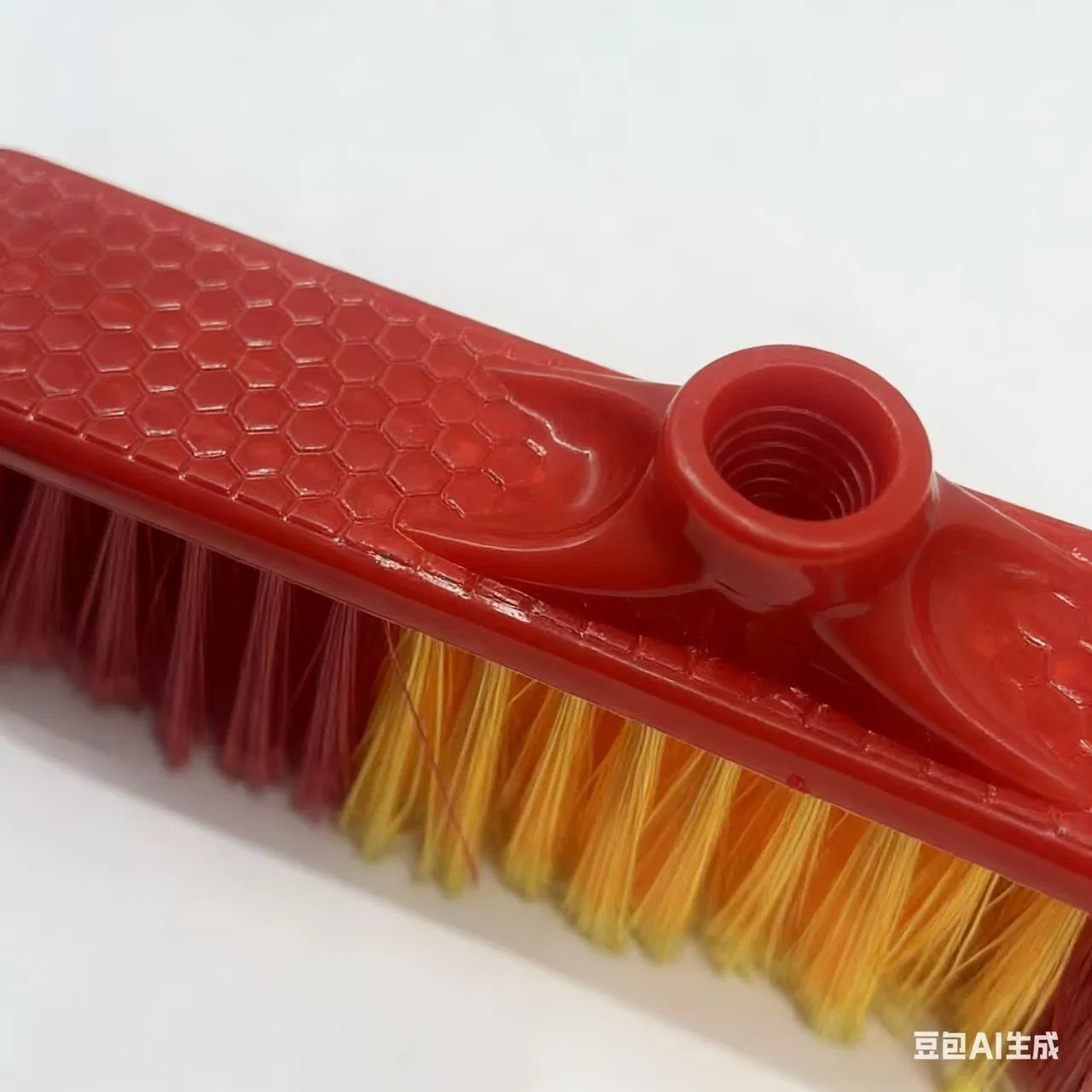 Durable Plastic Broom for Indoor and Outdoor Cleaning with Comfortable Grip