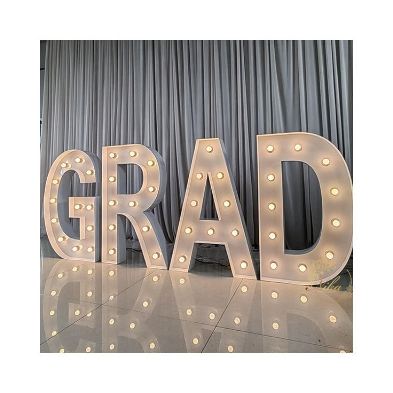 Giant LED Glowing Numbers Graduation Glowing Logo Marquee Letters