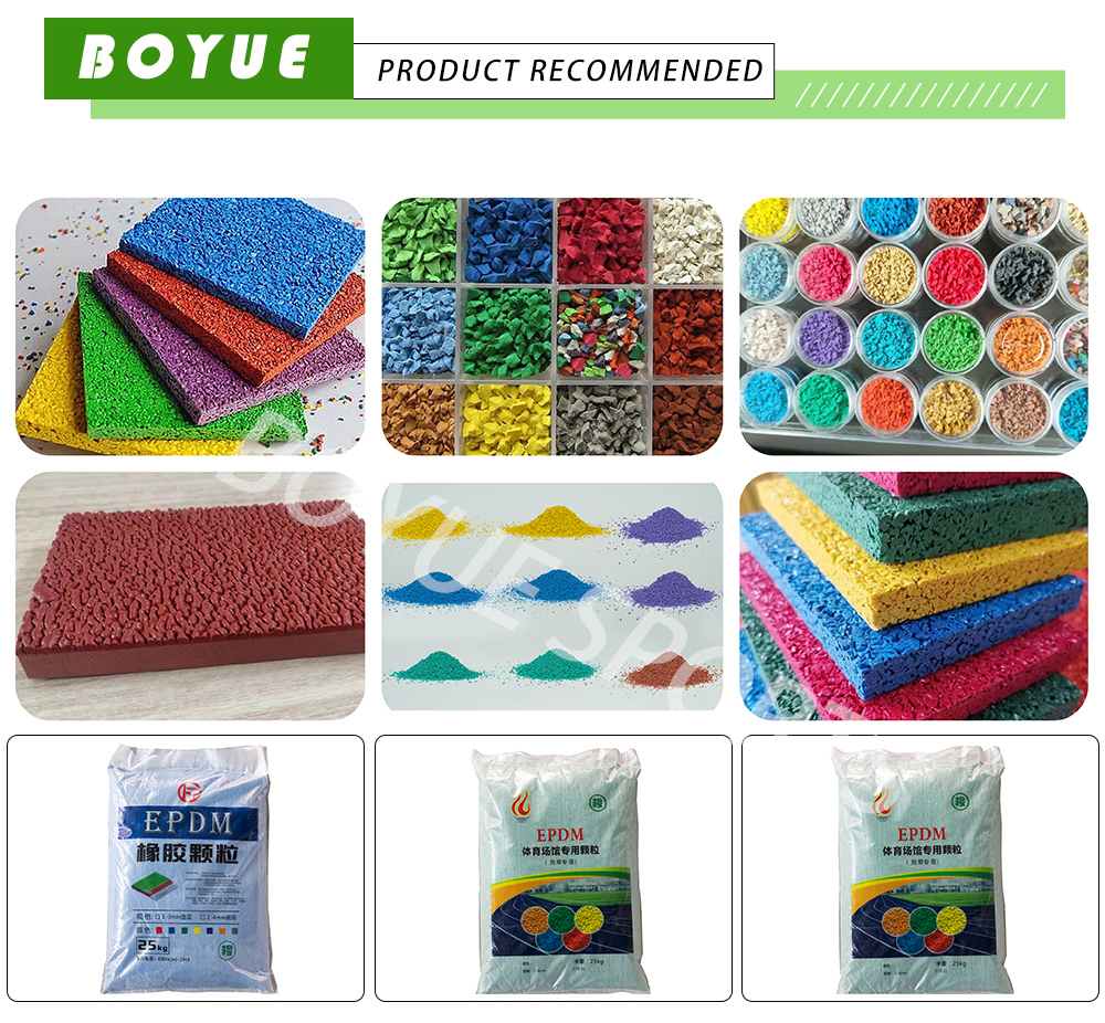 High-Quality EPDM Rubber Colorful EPDM Rubber Particles Outdoor Running Track