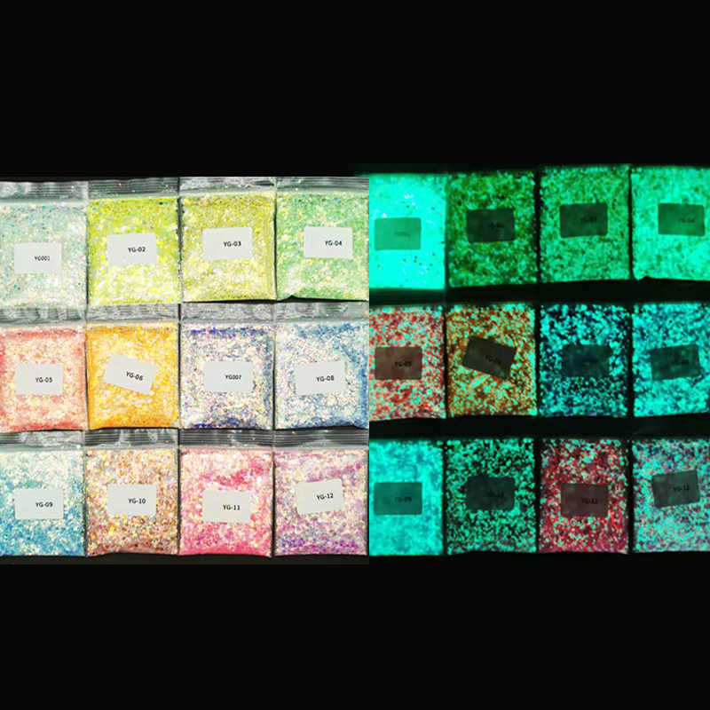Luminous Glow in The Dark Chunky Glitter Powder