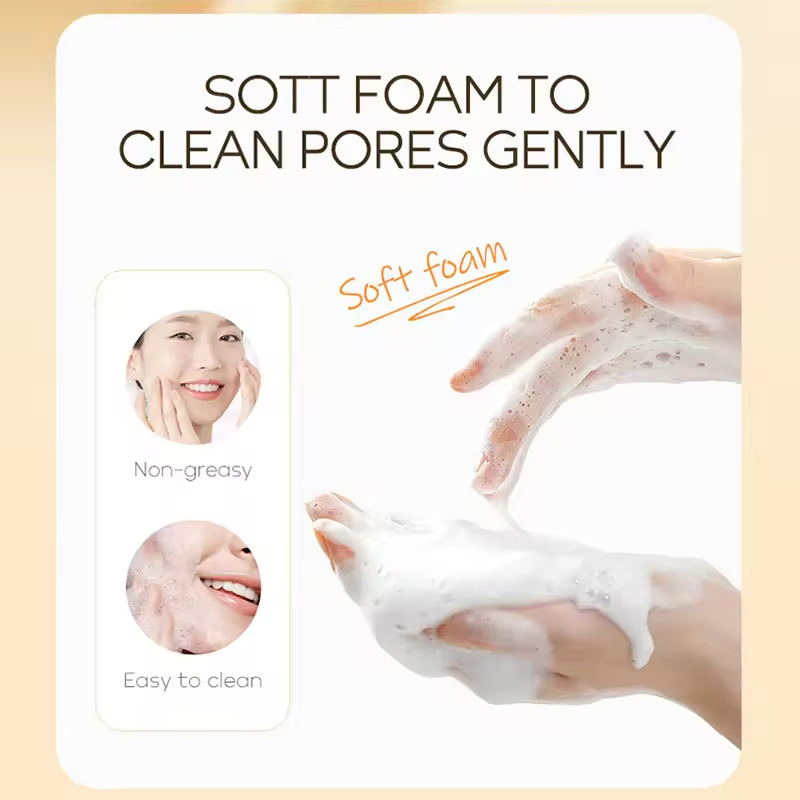 OEM Face Wash Cleanser Deep Pore Cleaner and Moisturizing Nourishing Ingredients Niacinamide Acne Whitening Aloe Vera Cream