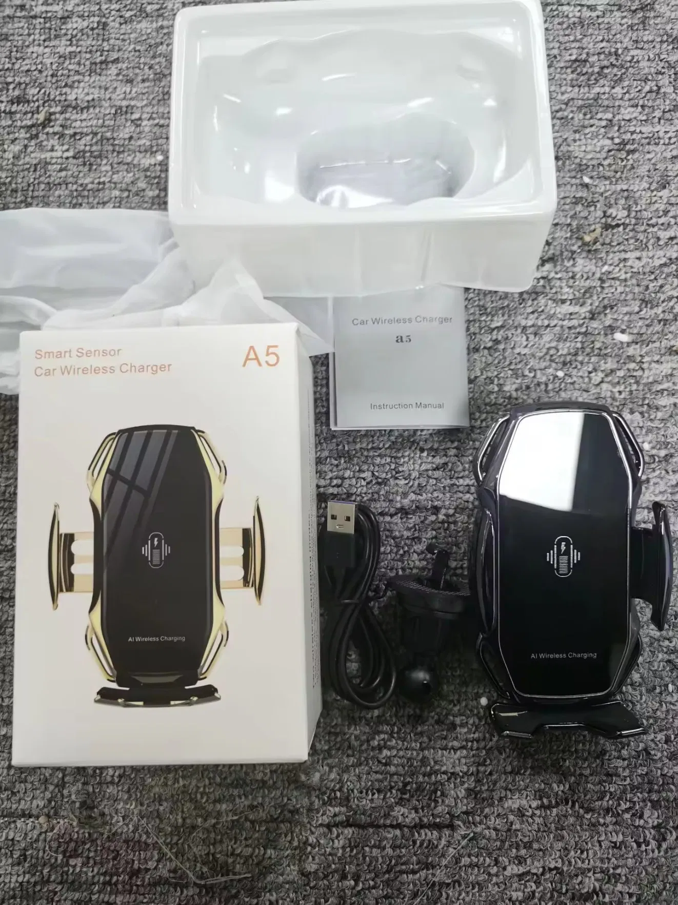 Easy One Touch Advanced Universal Car Mount Dashboard & Windshield Suction Cup Phone Holder for iPhone, Samsung, Google, All Smartphones