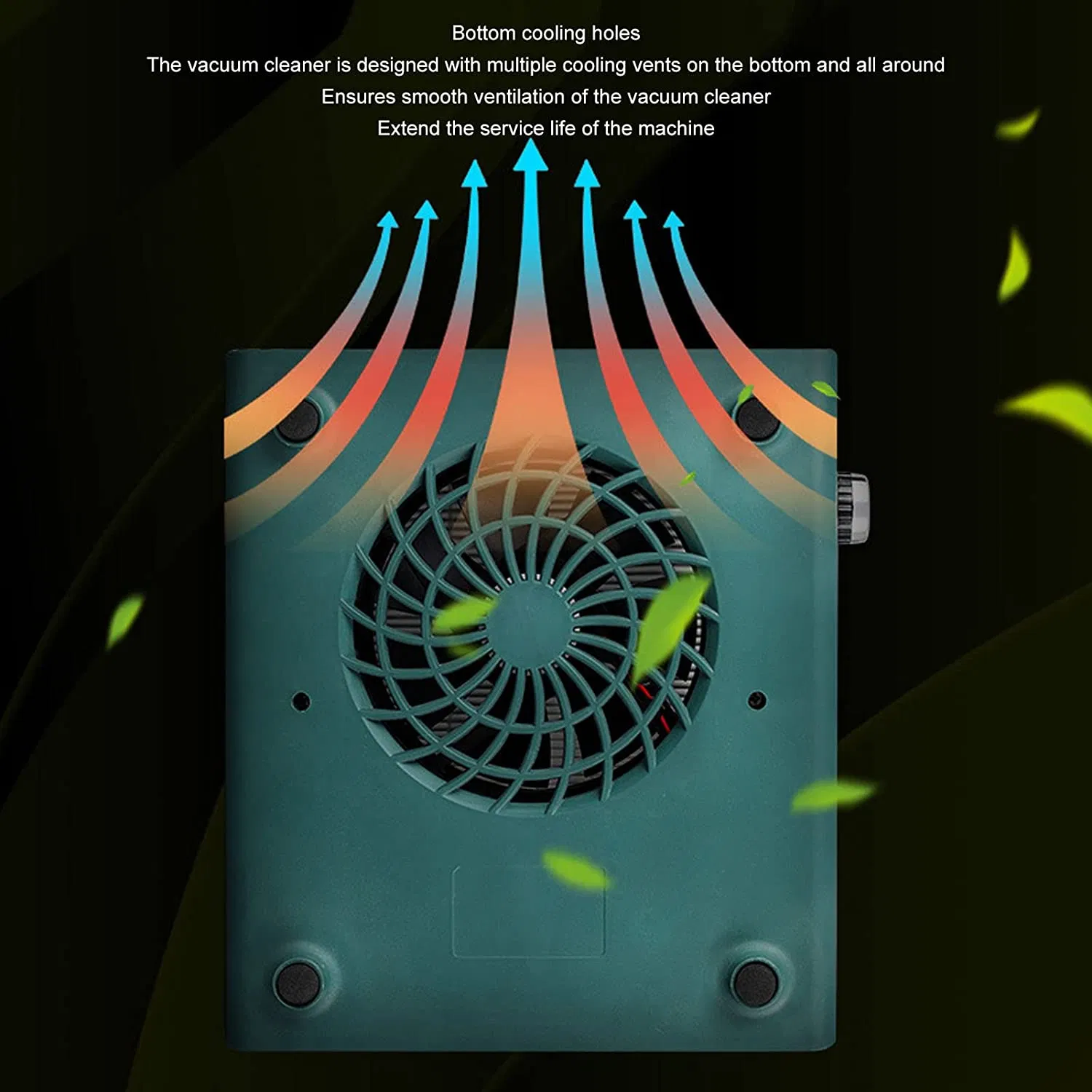 Professional 80W Powerful Speed Adjustable Heat Disipatable Nail Dust Collector