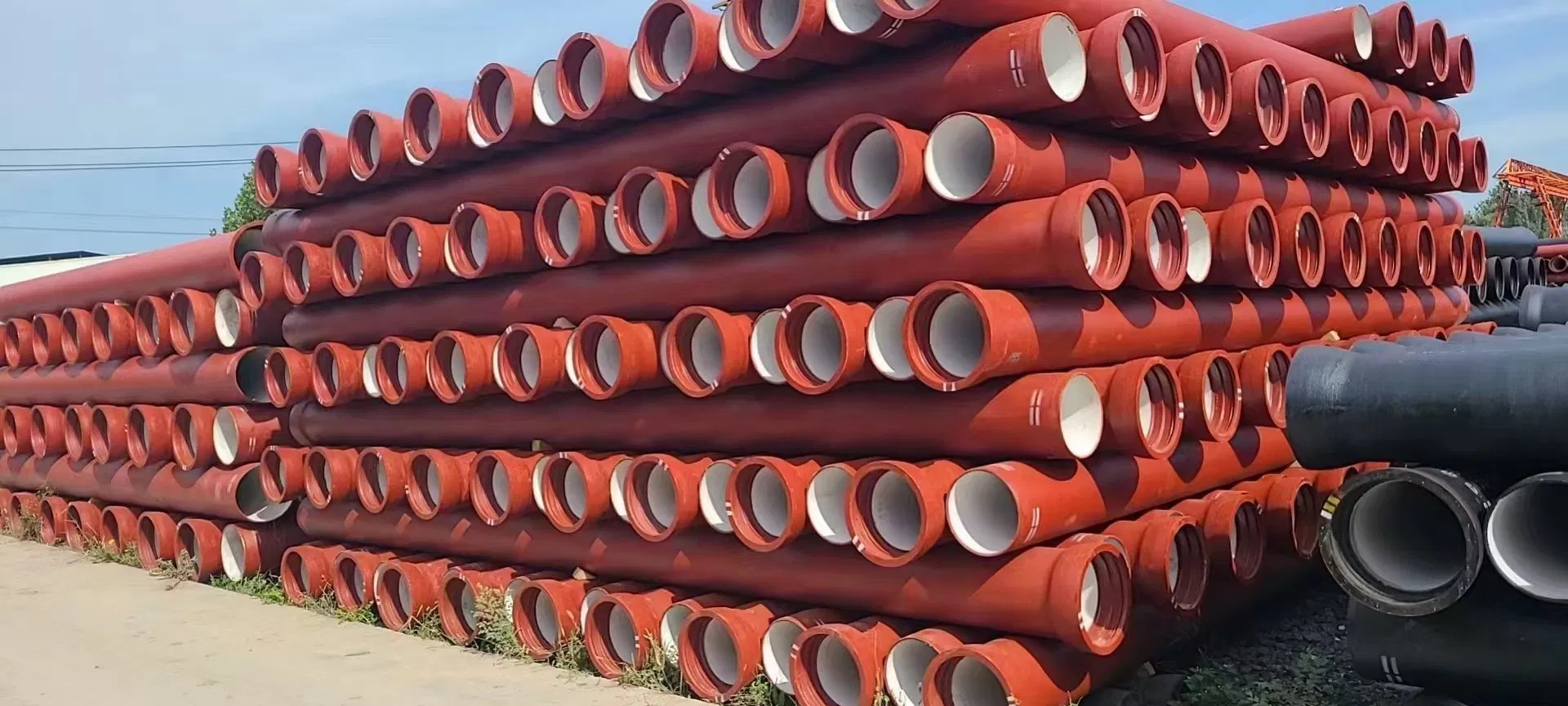 ISO2531 En545 En598 K9 6m DN300 DN900 Ductile Cast Iron Pipe K9 K8 K7 DN 200mm 300mm 350mm 400mm Ductile Iron Pipe Ductile Iron Cast Pipe