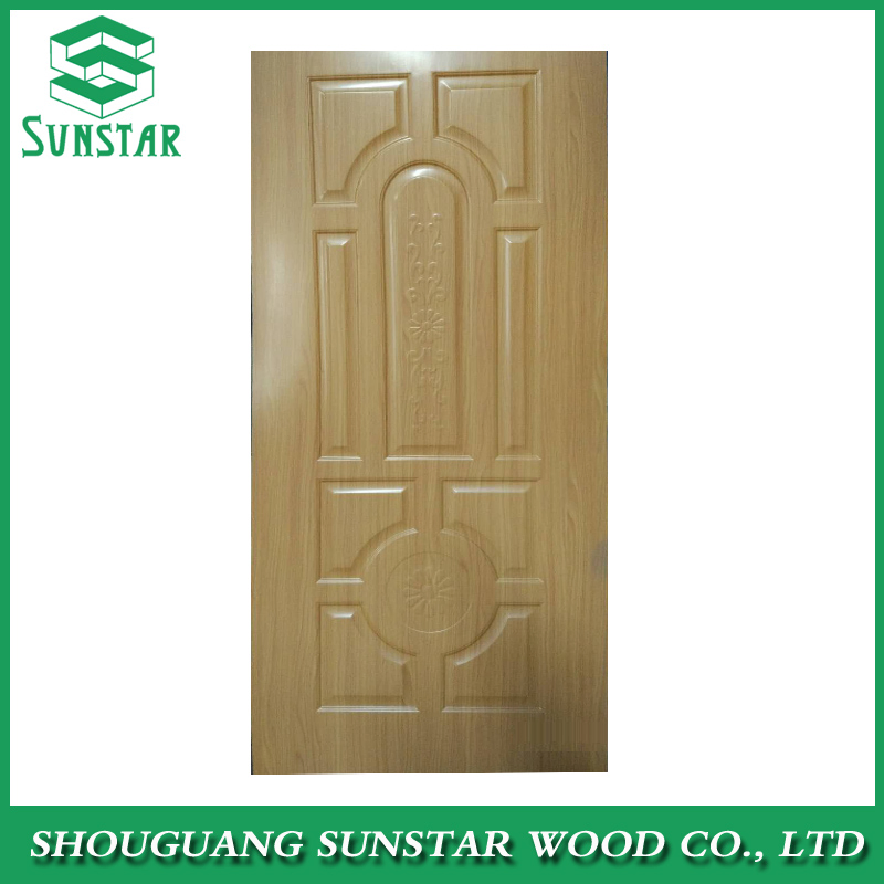 Hot Press Laminated Melamine MDF HDF Door Skin Panels