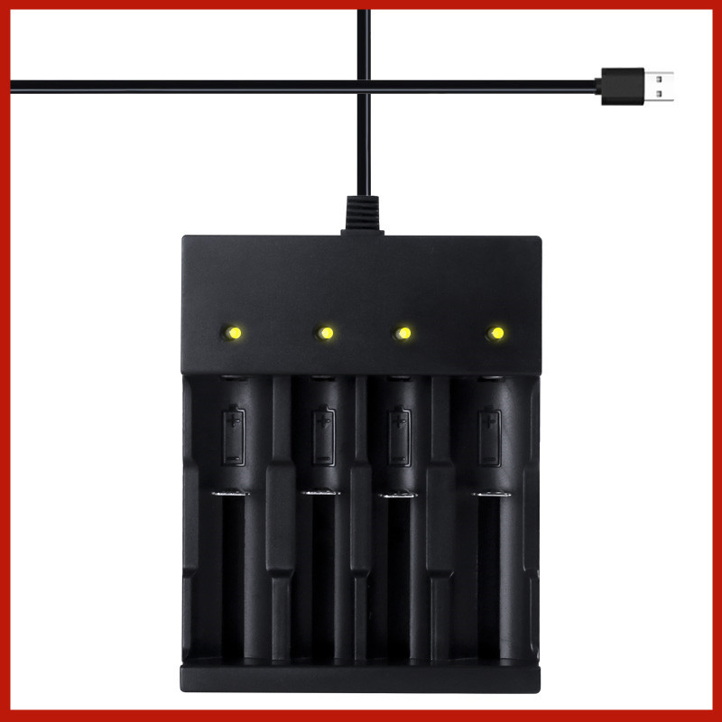 Умная зарядка USB для 4 аккумуляторов 18650