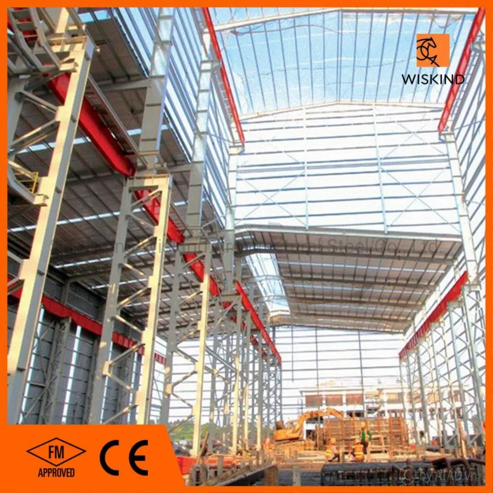 Low Cost High Strength H-Section Beam Steel Structure for Warehouse/Workshop/Office Building/Cow Shed/Hangar