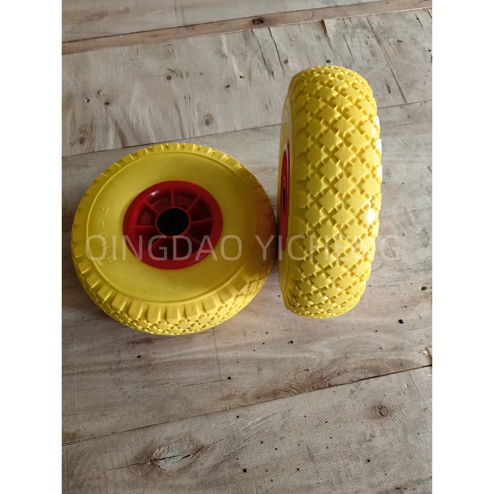 Trolley Small Pneumatic Solid Tire Rubber Wheel 10X3.00-4 Wheelbarrow Tire
