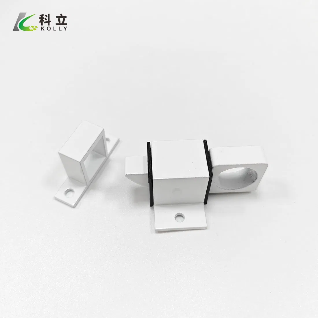 White Simple Aluminum Door & Window Spring Latch Bolt
