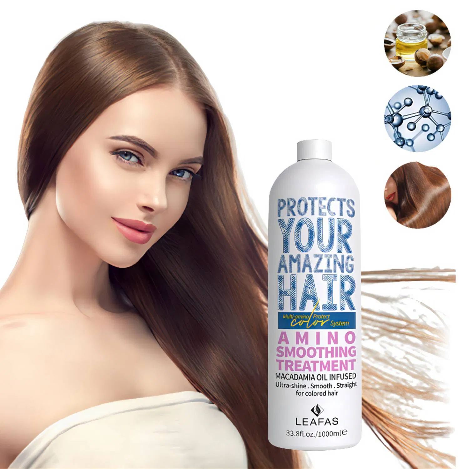 1000ml Amino Smoothing Treatment Protect System Hair Straightener