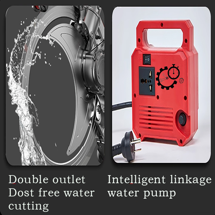 30cm 50cm Saw Bladesto Intelligent Linkage Water Pump Double Outlet Electric Wall Cutting Machine
