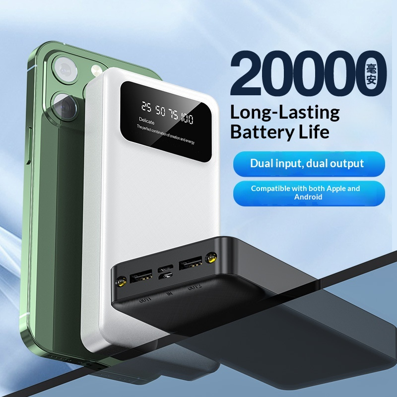 Портативный Power Bank 20000 мАч с быстрой зарядкой